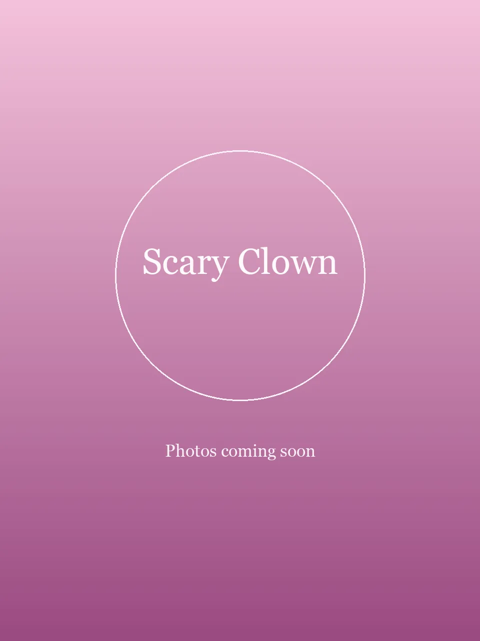Sinister Circus Clown party character in Inland Empire