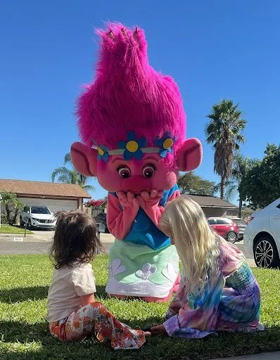 Pink Troll party character in Inland Empire