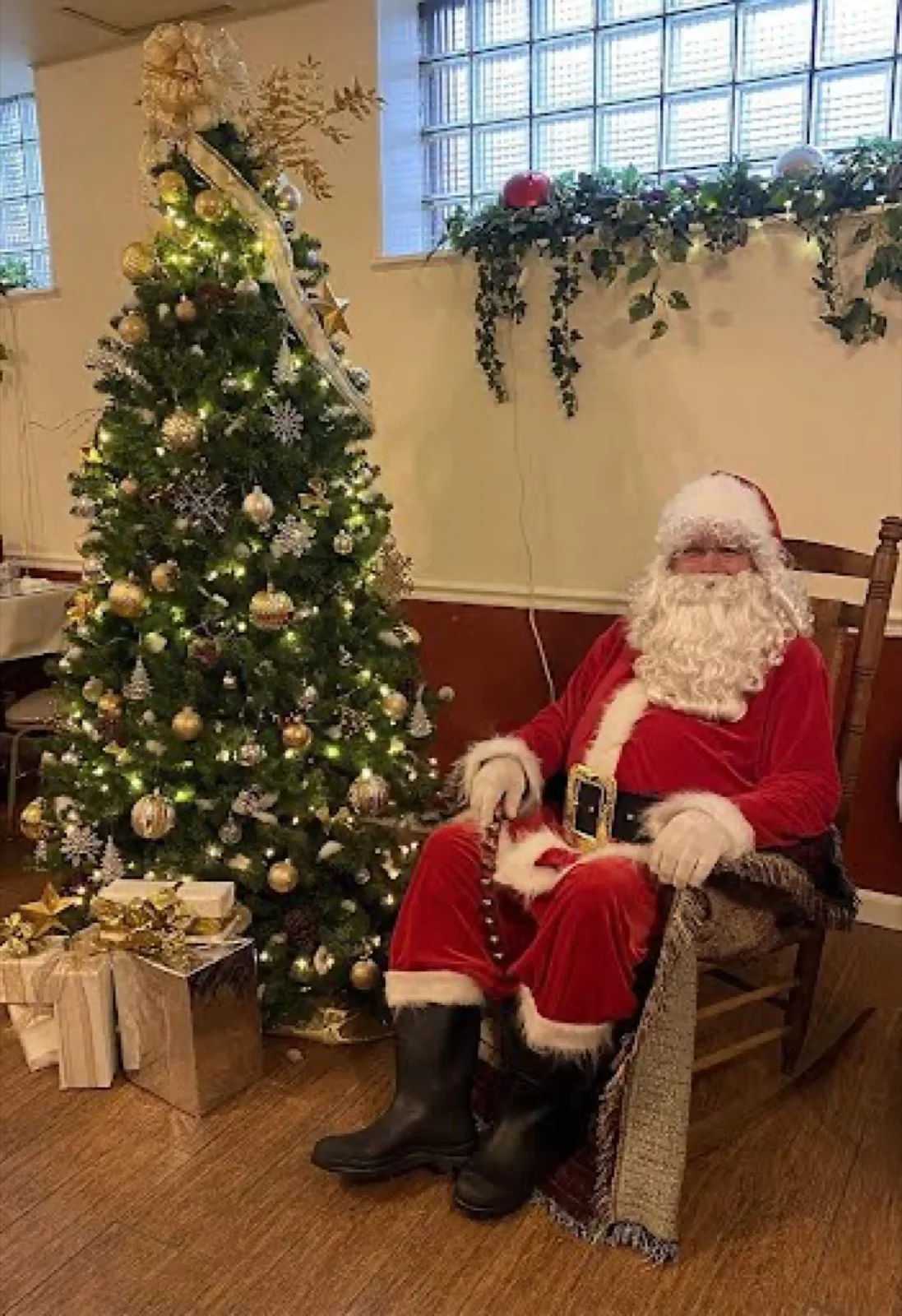 Santa party character in Inland Empire