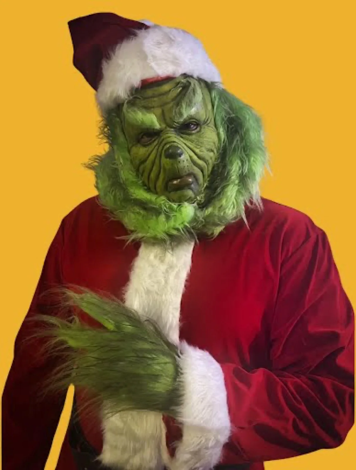 Holiday Grump party character in Inland Empire
