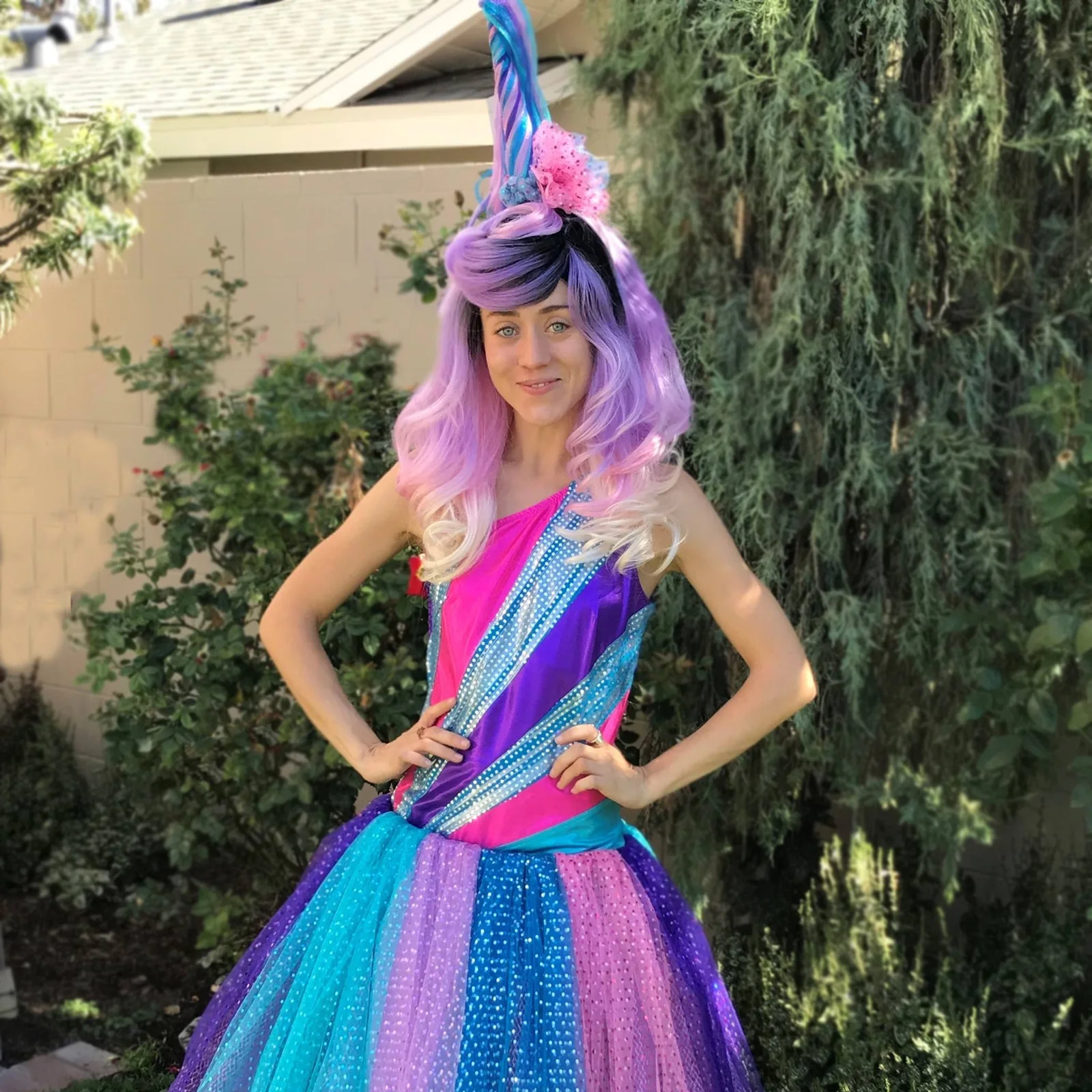 Unicorn Princess party character in Inland Empire