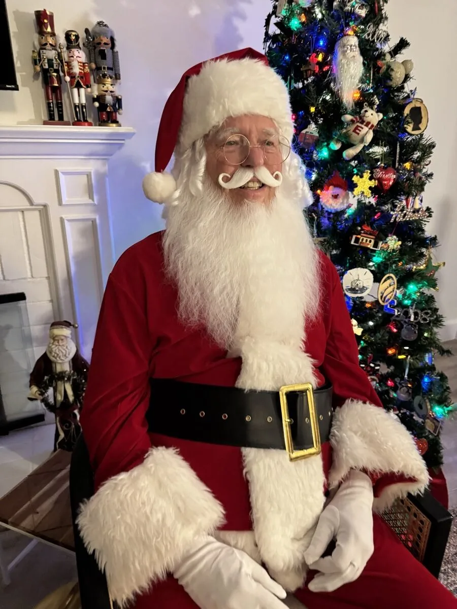 Santa party character in Inland Empire